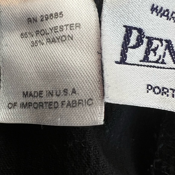 Pendelton Relaxed Elastic Waist Tie Trousers Black size 18 - Picture 4 of 12